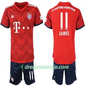 FC Bayern München Dres James Rodriguez 11 Dječji Domaći 2018/19 Kratkih Rukava